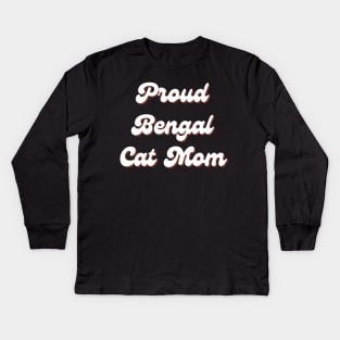 Bengal Cat Kids Long Sleeve T-Shirt